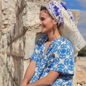 צעיף ״תקיעה״ עם תחרה חדשה