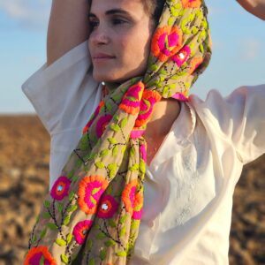 צעיף כלה הודית צבעוני