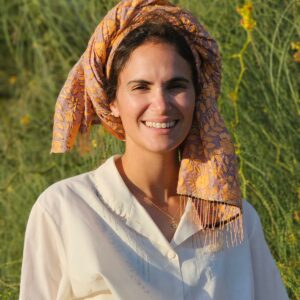 צעיף כלה הודית נטורל